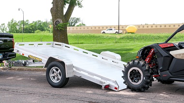 Aluma tilt utility trailer in Mason City, IA